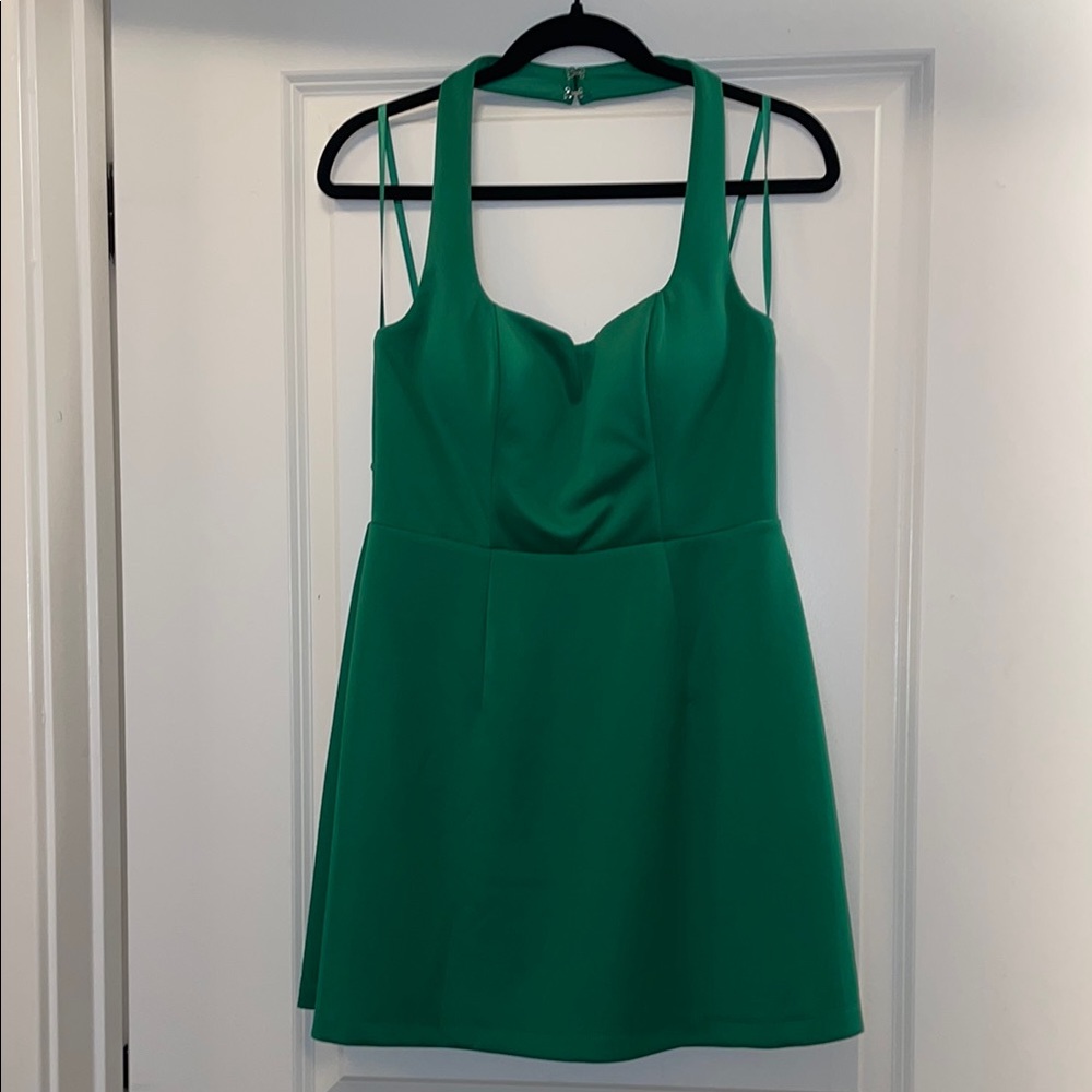 Green Seni & Cade Halter Dress
